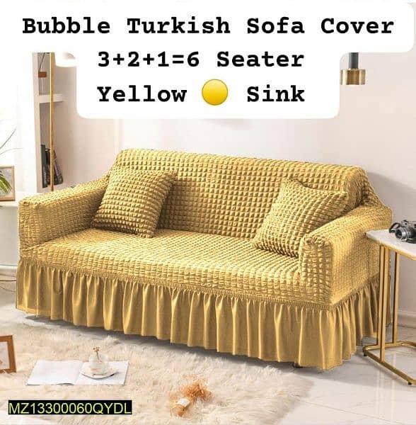 6 Seater Bubble Turkish Sofa Covers (Premium) 10