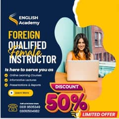 Spoken English Course/Foreign Qualified Female Instructor