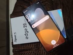 techno sparx edge 20 pro 16gb/256gb dual sim complete box in warratnty