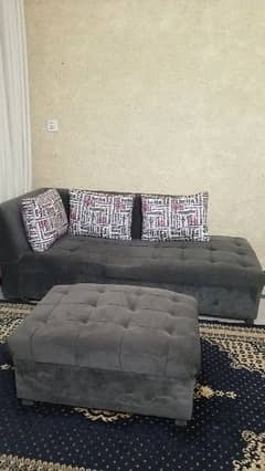 7 seater L shaped sofa set, price slightly negotiate