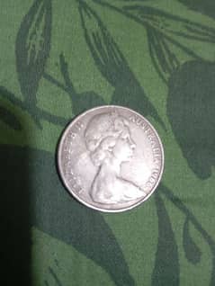 Antique coin of Queen Elizabeth
