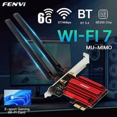 WiFi 7 Intel BE200 TriBand PCIE Wifi Bluetooth 5.4 Network Card