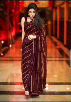 mehroon saree for sale