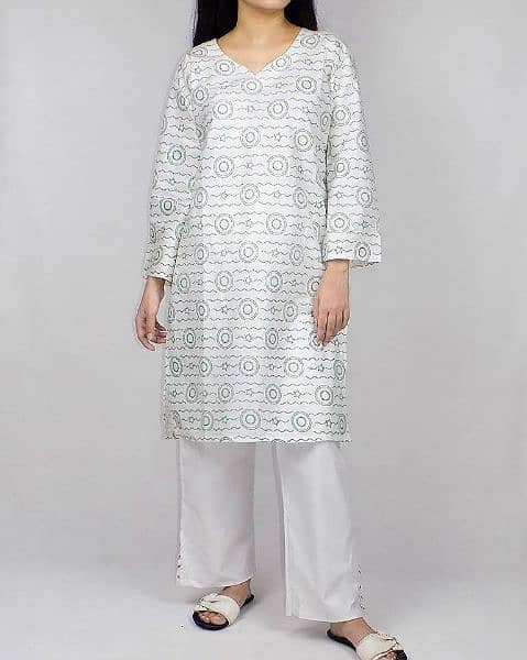 Independence Day 2 Piece Women Stitched Cotton Printed Suit 2