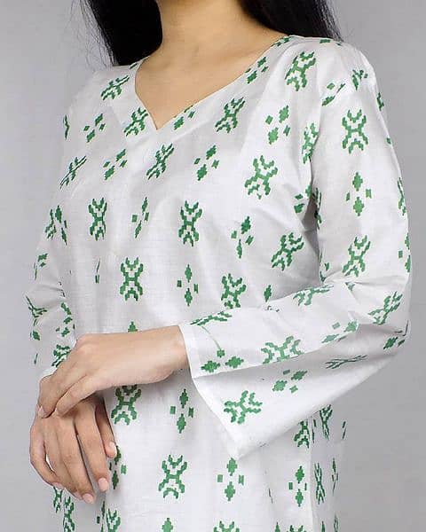 Independence Day 2 Piece Women Stitched Cotton Printed Suit 4