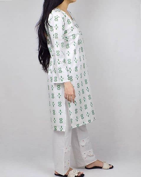 Independence Day 2 Piece Women Stitched Cotton Printed Suit 5