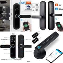 fingerprint card code access control system electric smart door lock