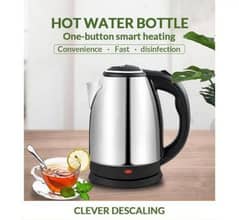 Electric kettle with 2L capacity 1500w power and voltage 200V•