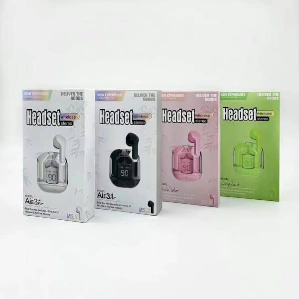 Air31 Earbuds Wireless Crystal Transparent Body 1