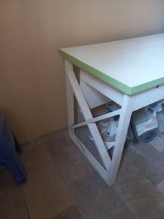 Office table and two chairs for sale