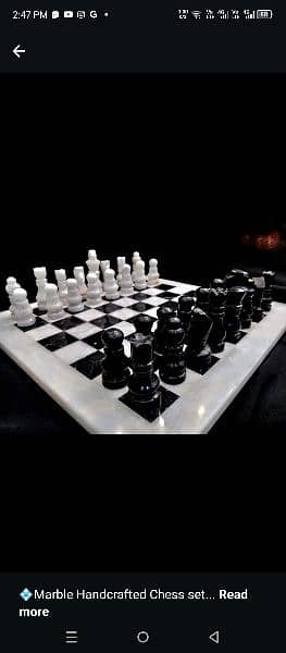 Marble Handcrafted Chess Set 0