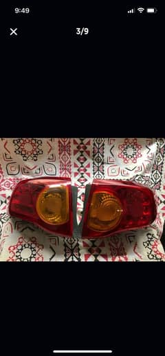 Pair of front back genuine lights For Carolla car
