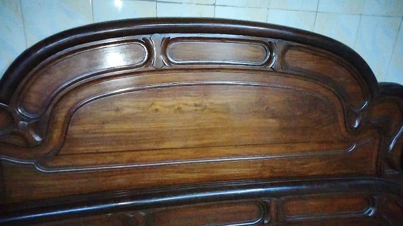 wooden wood polish bed 2