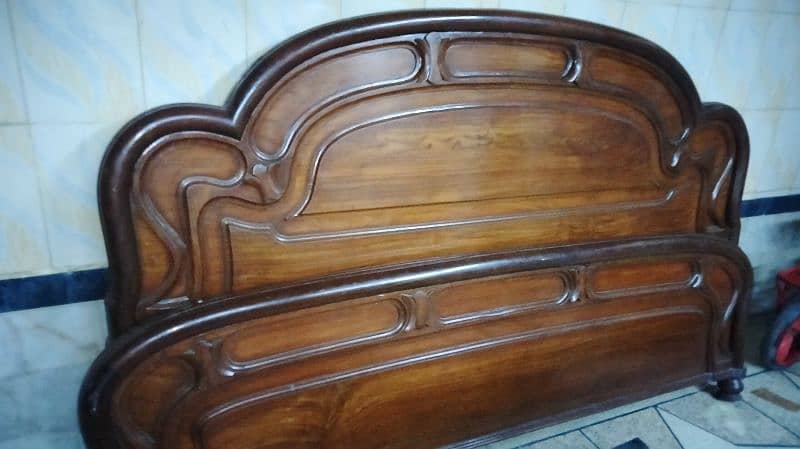 wooden wood polish bed 3