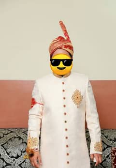 groom shairwani  kula and shoes for sale