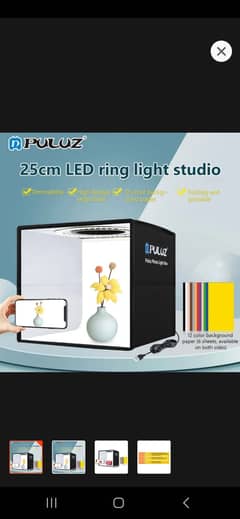 Puluz - 25cm led light product photogrophy studio
