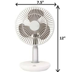 New Sogo Rechargeable Table Fan JPN-519