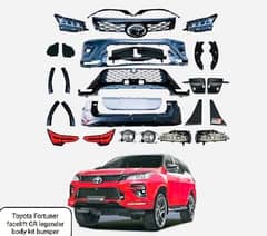 Car Bumpers Toyota Fortuner GR convert conversion facelift  headlight