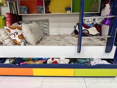 Kids bunk bed double story with Mattress