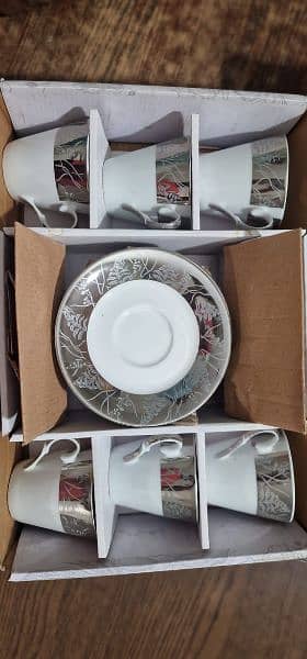 Platenium gold Tea and saucer set 12pcs 1