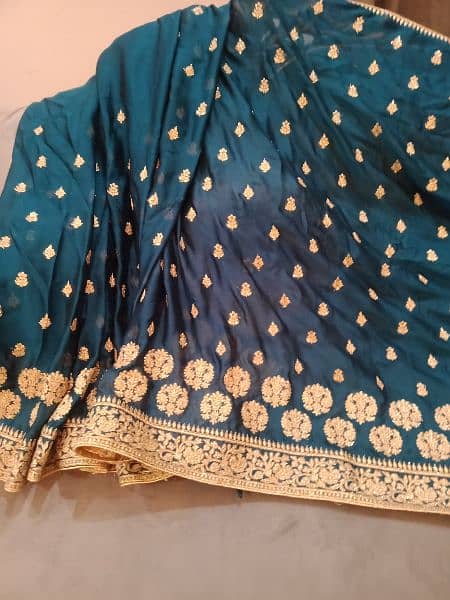 a beautiful saree for sale only one time used 3