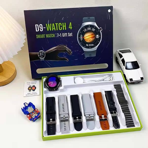 D9 Watch 4 Smart Watch with 7 Straps 1