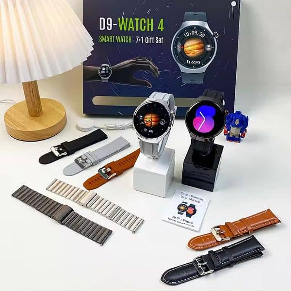 D9 Watch 4 Smart Watch with 7 Straps 3