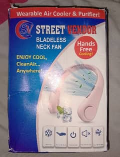 Bladeless Neck Fan whearable air cooler and purifier | Street Vendor 0