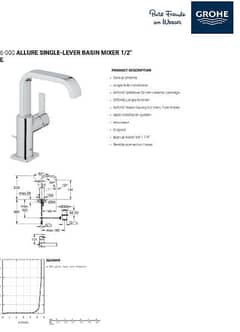 Grohe Single Lever Basin Mixer