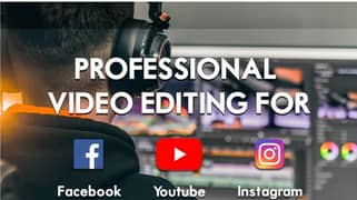 I'm a video editor, i can edit videos for youtube ig etc
