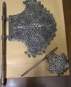 Silver Mughal antique fans