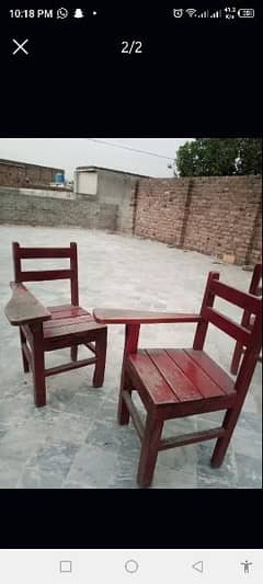 wooden chairs