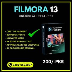 FILMORA 13 Unlocked Lifetime