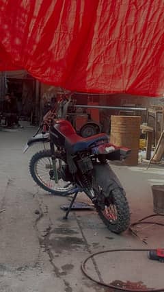 Trail bike with honda xr250 engine modified