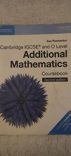 IGCSE/O levels Maths and ADD MATHS Coursebooks