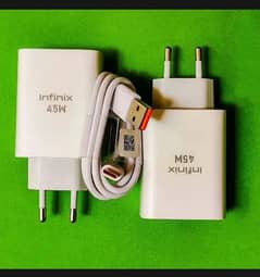 infinix 45w charger with original type c cable