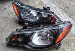 Honda Civic Reborn Custom Smoke Original HeadLights Pair