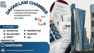 TAX SERVICE ,NTN SERVICE IN PAKISTAN , INCOME TAX,COMPANAY REGISTERTIO