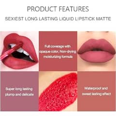 6 long lasting velvet nude lipsticks