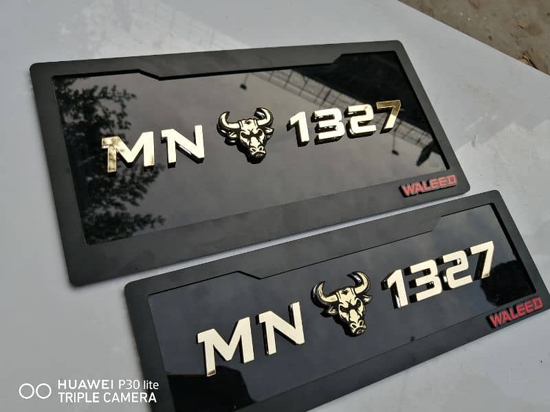 3d car number plate / 3d numberplate / fancyplate 5