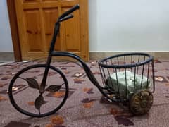 Iron bicycle for artificial flowers | Home decoration