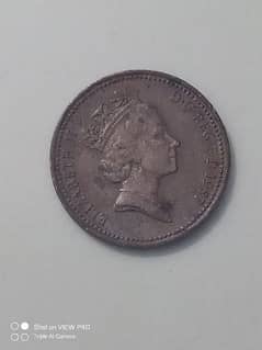 1987 Penny old coin