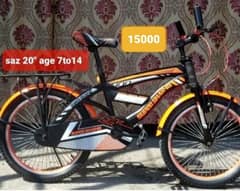 kids cycle size 20"inch age 7to14 new condition phone 0333 7105528