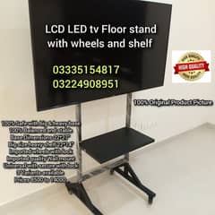 LCD LED tv Floor stand with wheel For office home institute media expo