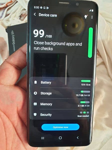 samsung s9 plus 6gb. 64gb with box offical pta dual sim all ok set 1