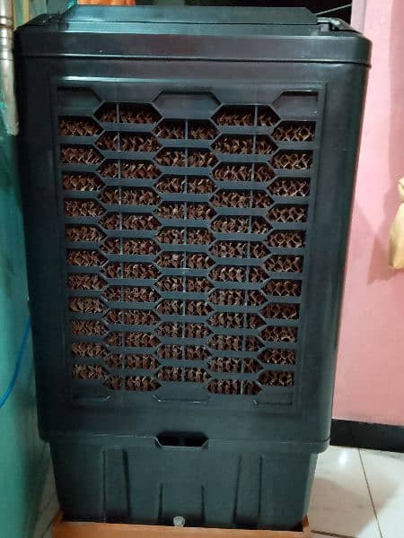 Air cooler with handmade wooden trawly 2