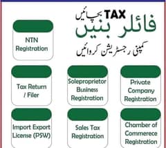 NTN,Income Tax Return, Tax Consultant, FBR, Tax Filer, GST, Filing