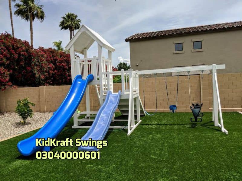 Outdoor Swings, Indoor Swings, Slides, Seesaw, Monkey bar, Jungle gym 17