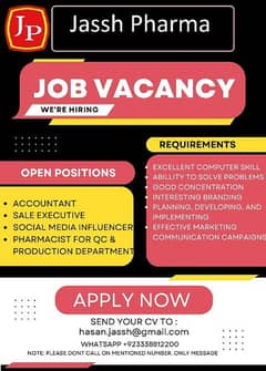 Accountant , Sales Executive , Social Media Influencer, Pharmacists