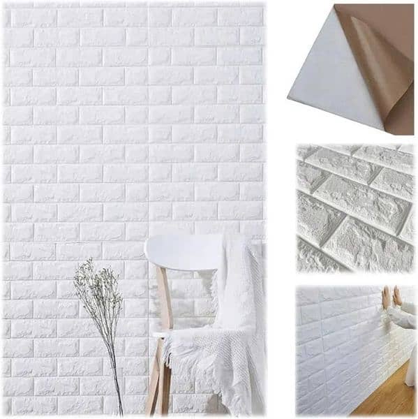 3D Wall  Brick Bedroom Home Decor Waterproof Self Adhesive Wallpaper 2